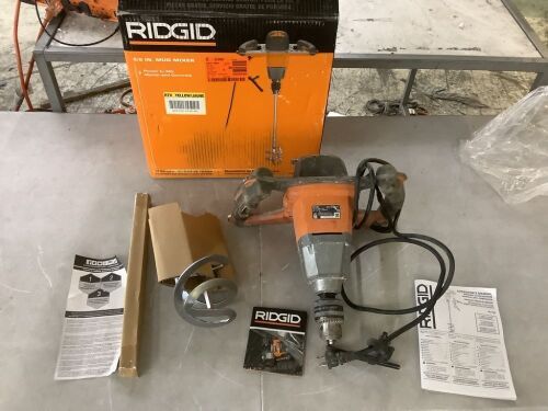 RIDGID Single-Paddle Mixer - Lot 613JF
