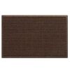 Bungalow Flooring Waterhog Squares 23 in. x 35 in. PET Polyester Indoor Outdoor Door Mat Dark Brown - Thumbnail 1