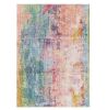 World Rug Gallery Contemporary Distressed Abstract Washable Non Slip Multi 5 ft. x 7 ft. Area Rug - Thumbnail 1