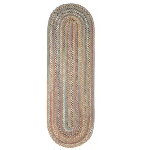 Rhody Rug Greenwich Seaweed Multi 2 ft. x 8 ft. Indoor Braided Runner Rug - Lot 608JF