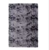 Garvee Tie-Dyed in Dark Gray 8 ft. x 10 ft. Fluffy Area Rugs Non-Skid with Faux Fur Back - Thumbnail 1