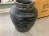 Meadie 12 in. H Black Terra Cotta Pot Decorative Vase - Thumbnail 3