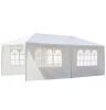 10 ft. x 20 ft. White Party Wedding Tent Canopy 4 Sidewall - Thumbnail 1