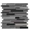 MSI Metro Gris Interlocking 12 in. x 12 in. Mixed Multi-Surface Mesh-Mounted Mosaic Tile (10 sq. ft./Case) - Thumbnail 1