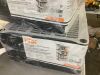 Lot of (2) HDX 5-Tier Multi-purpose Plastic Storage Shelving Unit in Gray, 36 in. W x 72 in. H x 24 in. D - 1 Has Damaged Holes on One Shelf - Thumbnail 4