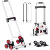 Stair Climbing Cart, 220 lbs. Load Capacity, Adjustable 32.3-45.7 in. Handle, 4 Universal Wheels - Thumbnail 1