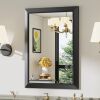 Black Metal Framed Wall Mirror, 22" x 30" - Thumbnail 1