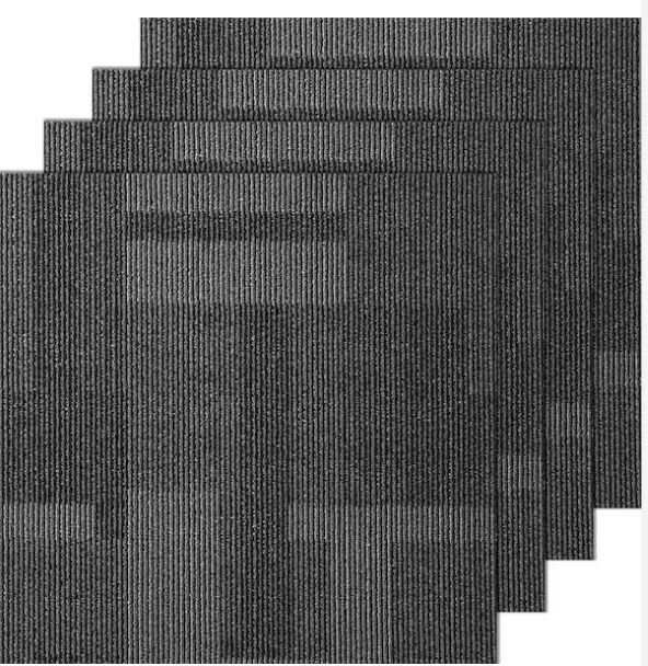 768 sq. ft. - (8) Cases of VEVOR Gray 24 in. x 24 in. Peel and Stick Pattern Carpet Tile Squares (96 sq. ft./case) - Image 1 - Lot 21JF