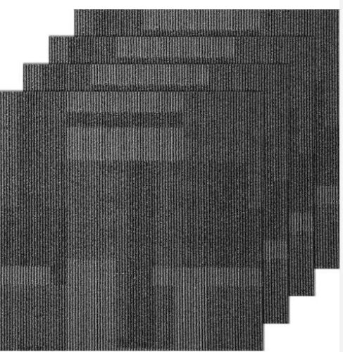 768 sq. ft. - (8) Cases of VEVOR Gray 24 in. x 24 in. Peel and Stick Pattern Carpet Tile Squares (96 sq. ft./case) - Lot 24JF