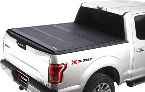 XCOVER Low Profile Hard Folding Truck Bed Tonneau Cover for 2019+ Chevrolet Silverado/GMC Sierra 1500 5.8 Ft Bed - Lot 54JF