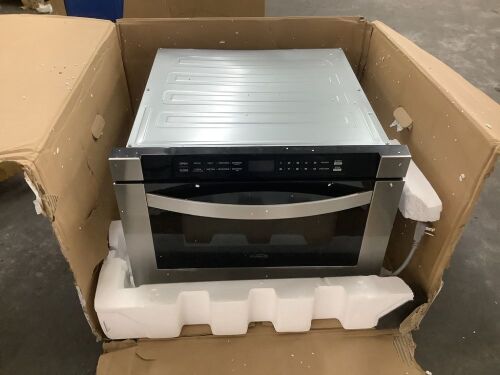 Built-in Stainless-Steel Microwave Drawer - Gets Power but Display Doesn't Work - Lot 128JF