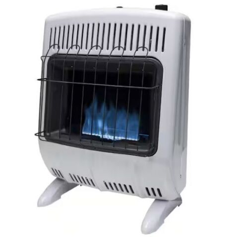 Mr. Heater 20,000 BTU Vent Free Blue Flame Natural Gas Indoor Space Heater - Lot 35JF