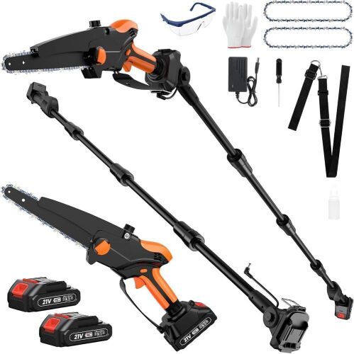 2-IN-1 Cordless Electric Pole Saw & 8" Mini Chainsaw - Lot 322