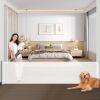 120" Extra Wide Retractable Baby Gate - Thumbnail 1