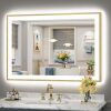 44x30 Gold Framed LED Wall Mirror - Thumbnail 1