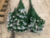 12' Pre-Decorated Christmas Tree w/ Pinecones, Flocked Branch Tips - Thumbnail 7