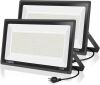 600W 67600LM 5000K Daylight White Super Bright LED Flood Light, 2 Pack - Thumbnail 1