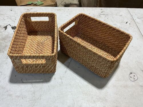 Two Small Wicker Basket - Lot 33