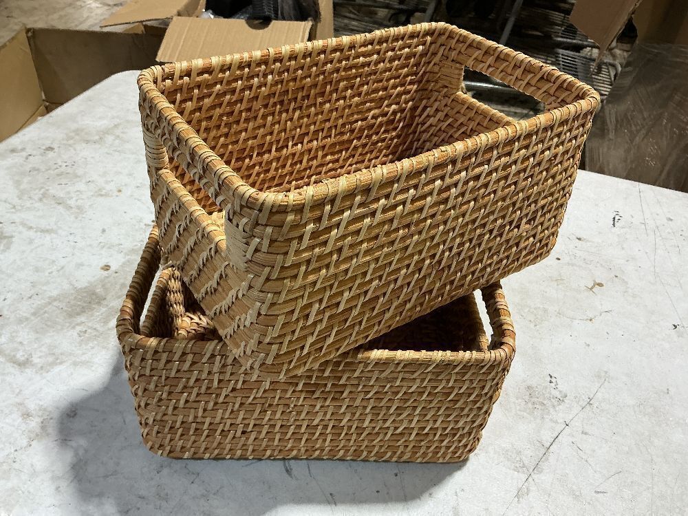 Two Small Wicker Basket - Image 2 - Lot 33