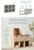 6-Cube Bookshelf, 11in Storage Display w/ Removable Panels, Customizable - Thumbnail 2