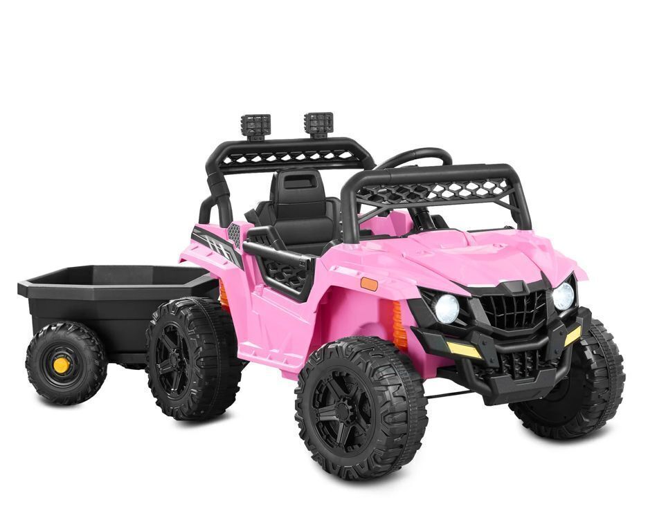 12V Kids Ride-On UTV and Trailer w/Parent Remote Control, LED Lights - Image 1 - Lot 43