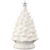 XL Pre-Lit Ceramic Christmas Tree Decoration w/ LED Light, Timer - 24in - Thumbnail 1