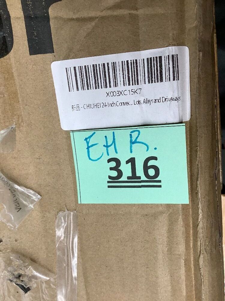 24-Inch Convex Security Corner Mirror - Adjustable Fixing Bracket, Wide Angle, Indoor and Outdoor Use - Ideal for Major Warehouse, Industrial Areas, Large Parking Lots, Alleys and Driveways - Image 4 - Lot 316