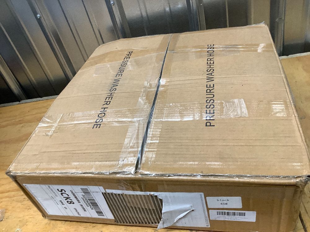 3/8" Pressure Washer Hose 150FT 4800 PSI, Kink Resistant Steel Braided Layer & NonMarking Rubber for Hot/Cold Water, High Power Washer Hose With 3/8 Inch Quick Connect & M22 Fitting - Image 3 - Lot 321