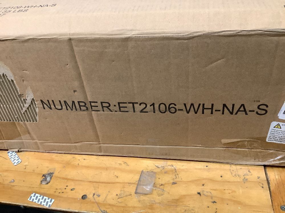 Treocho White Nightstand Set of 2, Modern X-Design Night Stand,Bedside End Table with Open Storage for Small Place,Bedroom - Image 4 - Lot 351