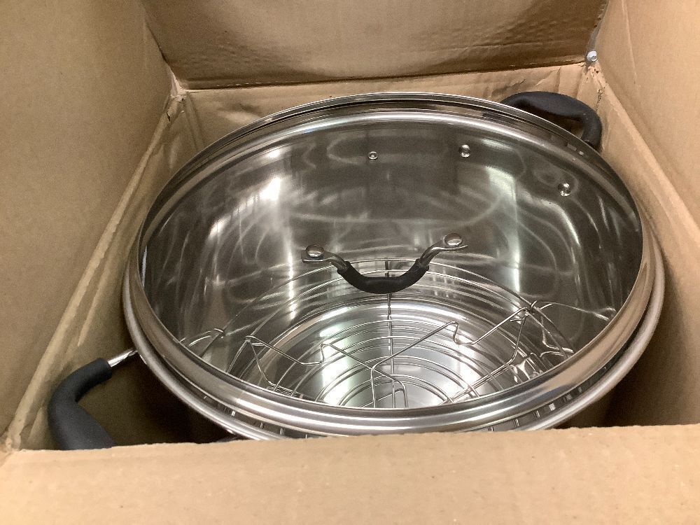 Prep•N•Cook by McSunley 21.5Qt Induction Stainless Steel Water Bath Canner - Image 2 - Lot 371