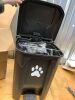 Outdoor Dog Poop Trash Can with Lid, Dog Waste Trash Can Pet Waste Container Pooper Scooper for Yard Garden Kitchen with Removable Inner Bin, Large Garbage Bag - Thumbnail 2