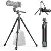 ULANZI JJ05 72.4" Carbon Fiber Tripod, Overhead Camera Tripod w Central Column and UKA Quick Release Plate for Cameras/DSLR/Projector/Camcorder, Horizontal Stand, Weight 3.43lbs, Maxload 39.7 lbs - Thumbnail 1