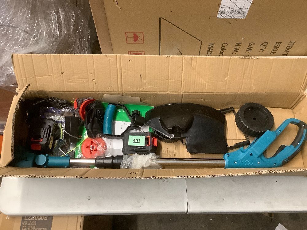 9in Electric Weed Wacker w/ 2-21V Batteries - Image 1 - Lot 401