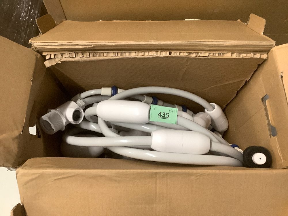 MAKHOON Upgrade Pool Pressure Side Sweeper: Professional Solution for Cleaning Your Swimming Pool (Four Wheels are Better Than Three) Need 1.5" Female Thread Pool Booster Pump Inlet, 4 Bar Pressure - Image 2 - Lot 435