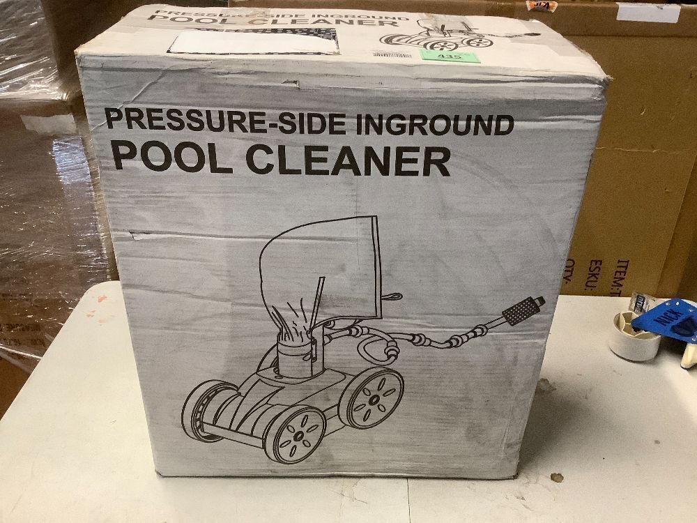 MAKHOON Upgrade Pool Pressure Side Sweeper: Professional Solution for Cleaning Your Swimming Pool (Four Wheels are Better Than Three) Need 1.5" Female Thread Pool Booster Pump Inlet, 4 Bar Pressure - Image 3 - Lot 435