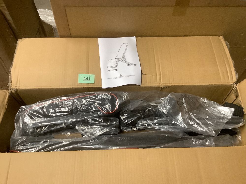 Yoleo Adjustable Weight Bench for Full Body Workout; Foldable Bench Press Bench of Home Gym Strength Training; Incline Decline Flat Utility Workout Bench with Quick Folding& Fast Adjustment (Black) - Image 2 - Lot 441