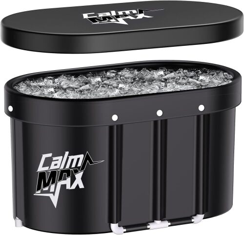 CalmMax Oval Ice Bath Tub with Lid for Athletes - Lot 446