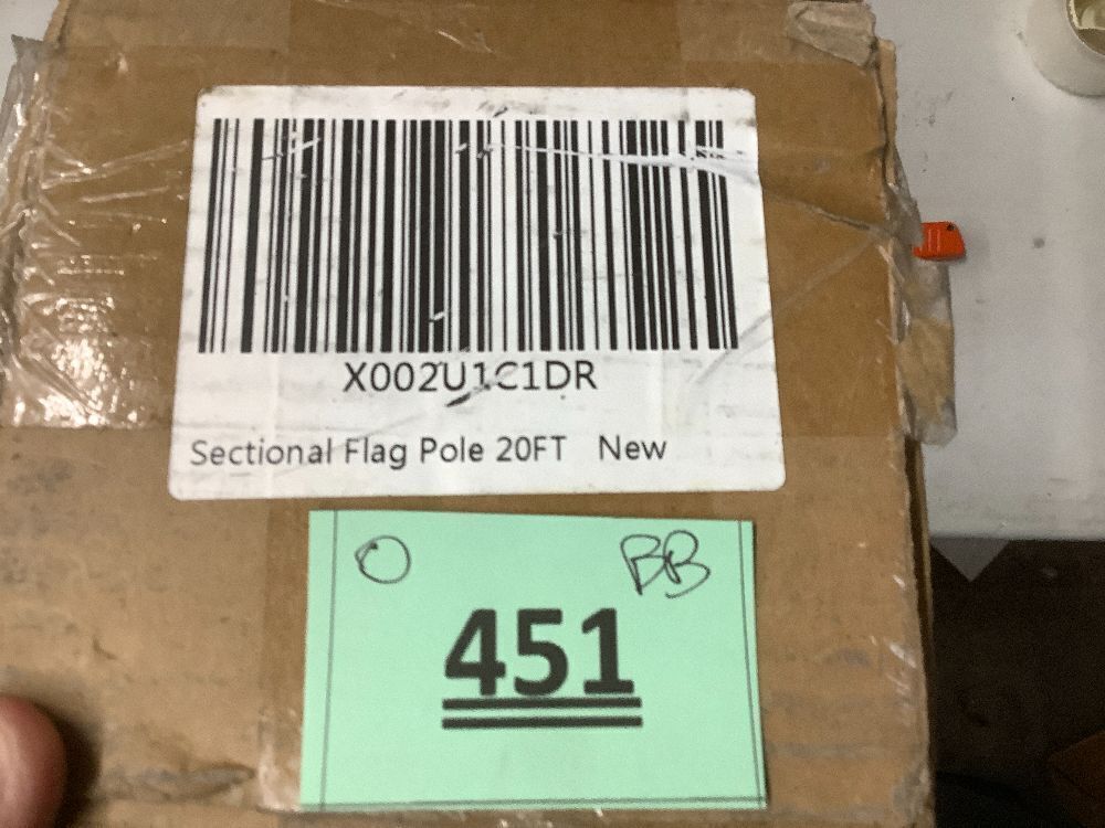 20FT Sectional Flag Pole Kit - Image 3 - Lot 451
