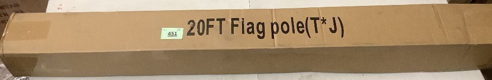 20FT Sectional Flag Pole Kit - Image 4 - Lot 451