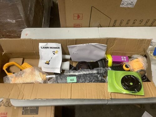 Cordless Weed Wacker for Dewalt 20V MAX Battery, 4-in-1 Electric Weed Eater, String Trimmer with 5 Blades, for Lawn, Yard and Bush Trimming (No Battery) (Yellow) - Lot 455