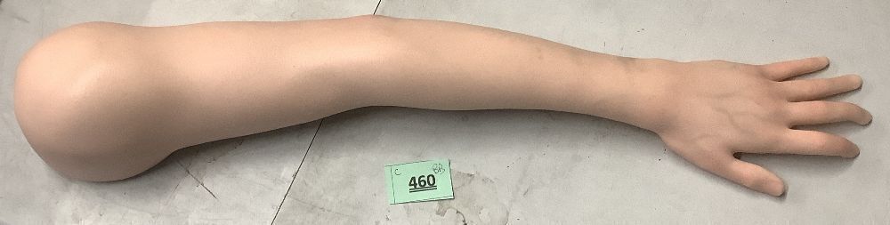 Silicone tattooed arms, highly realistic artificial hands, tattoo art display, exercise arms, artificial skin built-in steel frame, movable joints - Image 2 - Lot 460