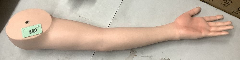 Silicone tattooed arms, highly realistic artificial hands, tattoo art display, exercise arms, artificial skin built-in steel frame, movable joints - Image 4 - Lot 460