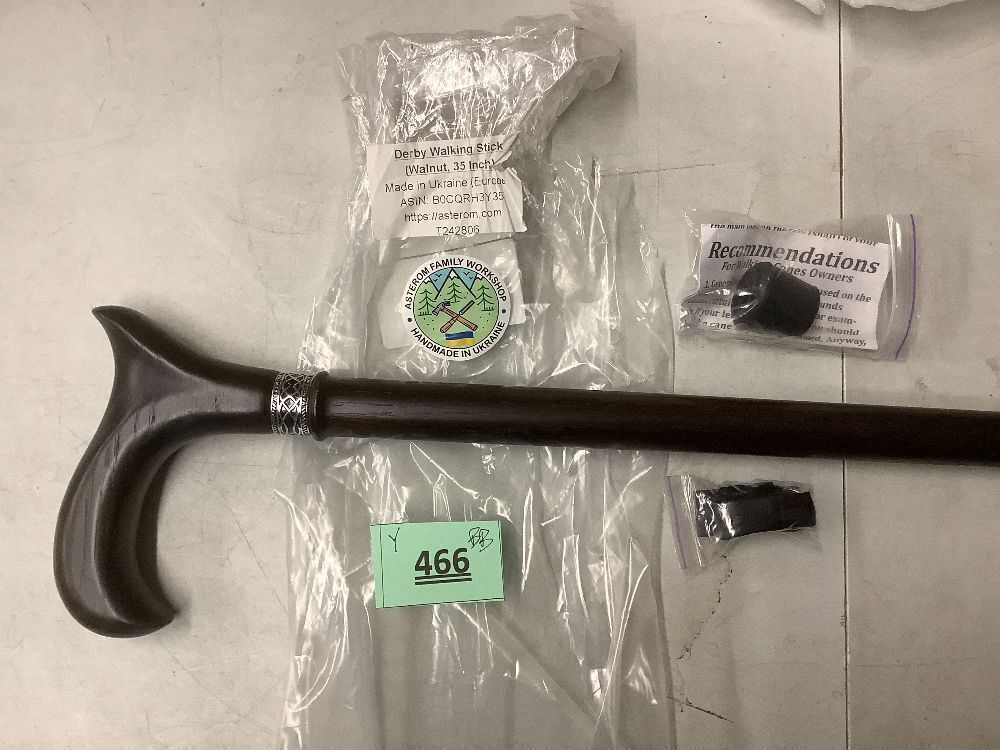 Asterom Walking Cane - Handmade, Ergonomic, Wooden - Canes for Men & Women - Walking Sticks for Seniors, Unique, Wood - Image 3 - Lot 466