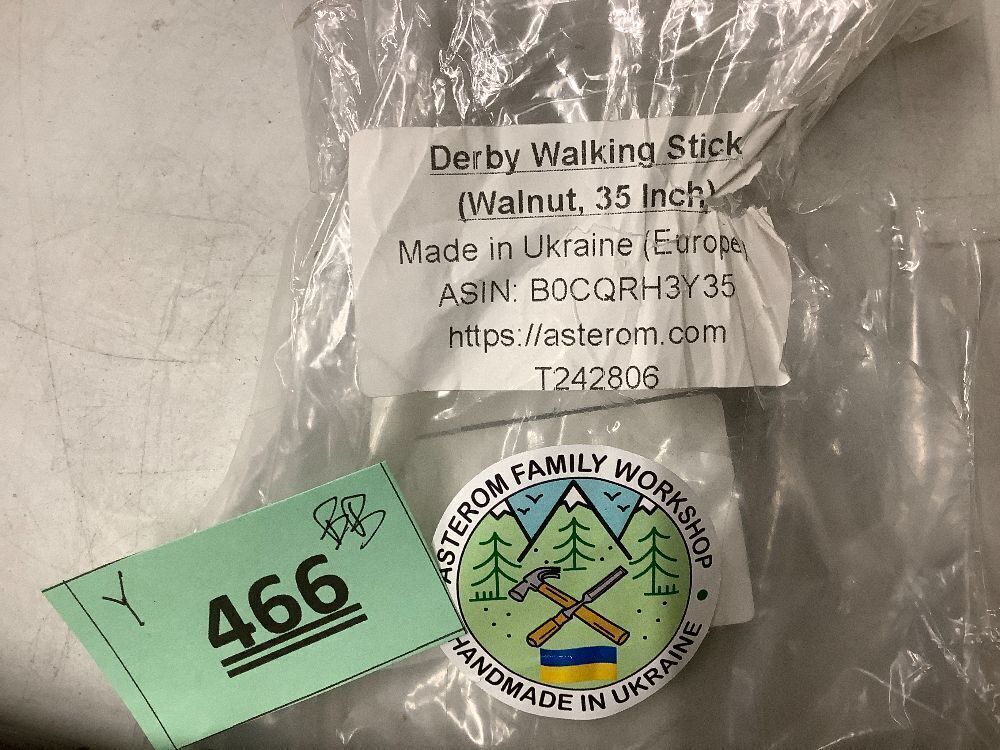 Asterom Walking Cane - Handmade, Ergonomic, Wooden - Canes for Men & Women - Walking Sticks for Seniors, Unique, Wood - Image 4 - Lot 466