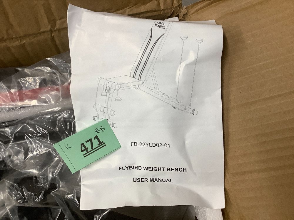 FLYBIRD Foldable Weight Bench for Woman Sculpt & Energize with Resistance Bands, 8 Backrests Fast Adjustable FID for Home Gym Full Body Workout, Easy to Storage for Small Space - Image 3 - Lot 471