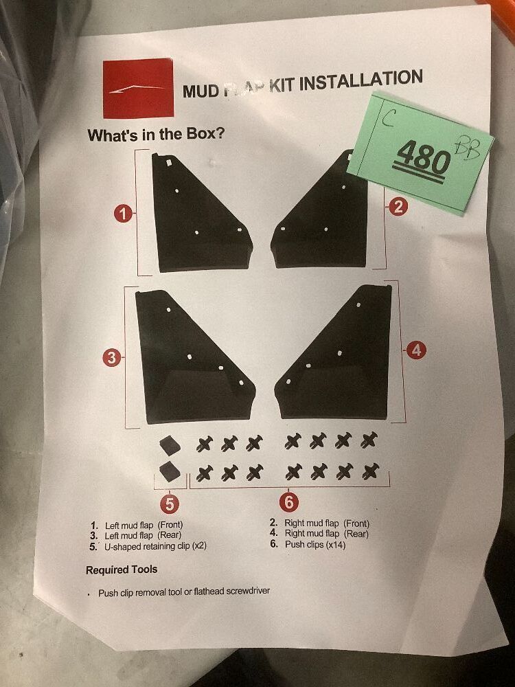 Mud Flaps Compatible with Tesla Cybertruck 2023 2024 Accessories,4PCS OEM Splash Guards All Weather Winter Vehicle Sediment Protection No Need to Drill Holes Tire Protector for 2024 Cybertruck - Image 3 - Lot 480