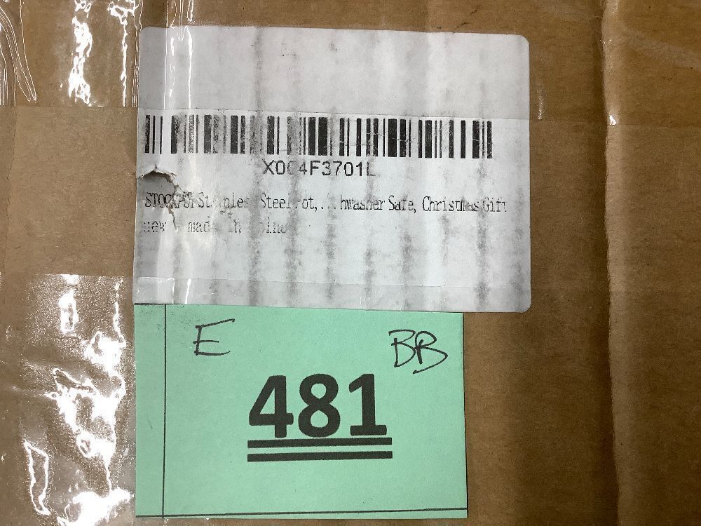 Stainless Steel Stock Pot w/ Glass Lid - Image 4 - Lot 481