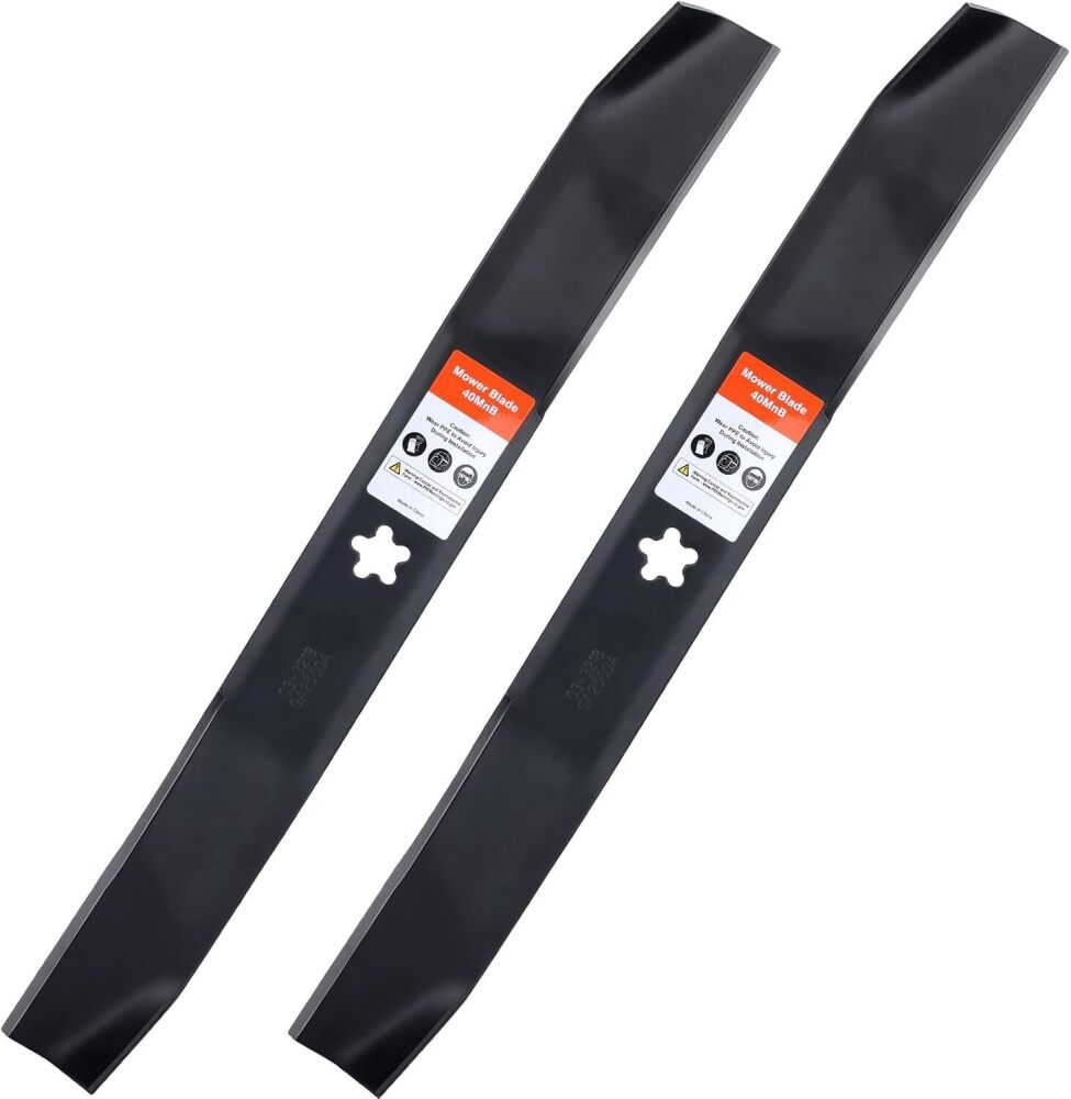 134149 Mulching Blades for Craftsman 42 inch Mower Blade LT2000 LT1000 YS4500 Replace 422719 532134149 Husqvarna Poulan Pro 42'' Deck Riding Lawn Mower 5 Point Star (2 Pack) - Image 1 - Lot 486