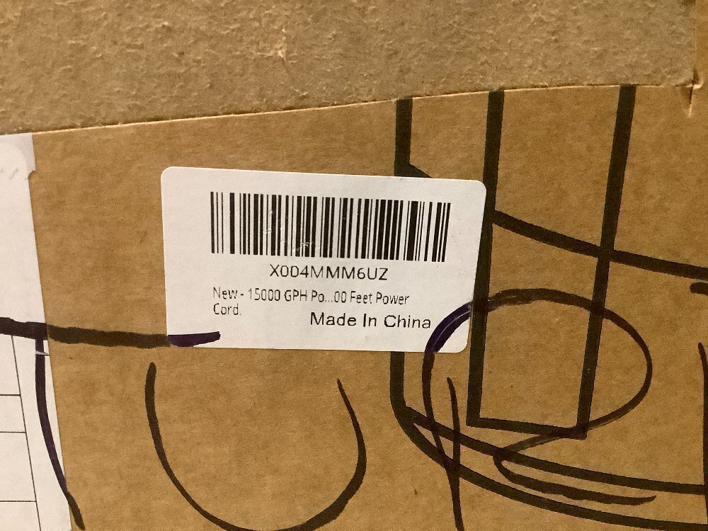 15000 GPH Pond Fountain Aerator - Fully Automatic 110V, 750W (1HP) Floating Fountain and Pond Aerator for Large and Small Outdoor Ponds and Lakes - Pond Fountain with 100 Feet Power Cord. - Image 4 - Lot 2578