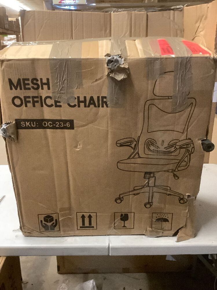 Fizzin Ergonomic Office Chair,Ergonomic Desk Chair with Headrest Mesh Computer Chair with High Back Adjustable Lumbar Support, Rolling Swivel Chairs with Wheel Armrests for Home Office,Black - Image 3 - Lot 2600